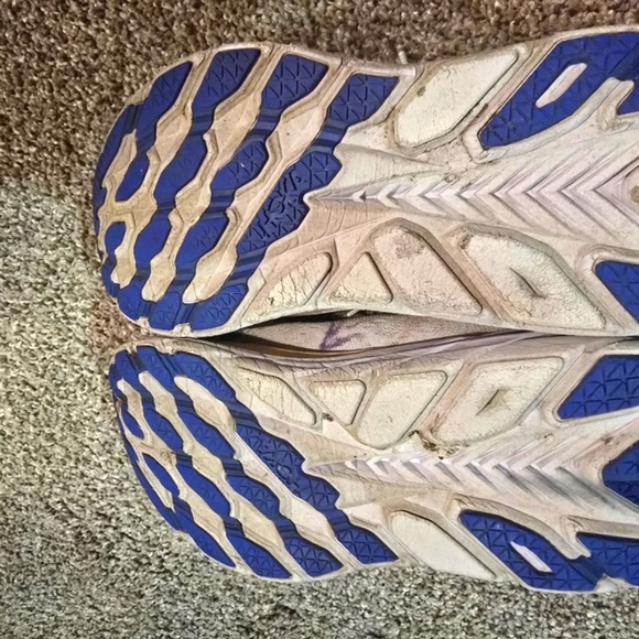 Hoka Clifton Women's Blue and Green Running Shoes - Picture 3 of 6